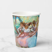 Edgar Degas - Vier Ballerinas in Stage Papieren Bekers (Achterkant)