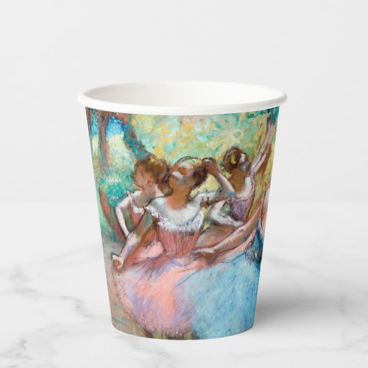 Edgar Degas - Vier Ballerinas in Stage Papieren Bekers (Voorkant)