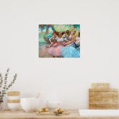 Edgar Degas - Vier Ballerinas in Stage Poster (Keuken)