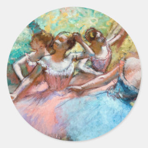 Edgar Degas - Vier Ballerinas in Stage Ronde Sticker