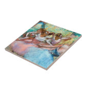 Edgar Degas - Vier Ballerinas in Stage Tegeltje (Zijkant)