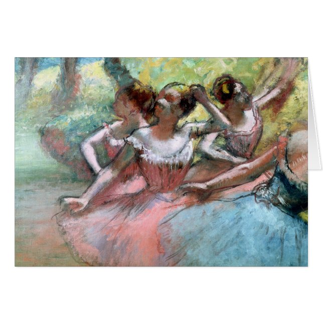 Edgar Degas | Vier ballerinas op het podium (Voorkant Horizontaal)