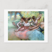 Edgar Degas | Vier ballerinas op het podium Briefkaart (Voorkant)