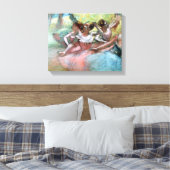 Edgar Degas | Vier ballerinas op het podium Canvas Afdruk (Insitu (Slaapkamer))