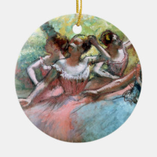 Edgar Degas   Vier ballerinas op het podium Keramisch Ornament