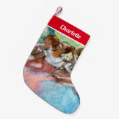 Edgar Degas - Vier ballerina's op het podium Kleine Kerstsok (Voorkant (Hangend))