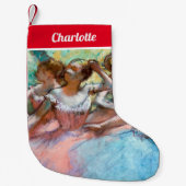 Edgar Degas - Vier ballerina's op het podium Kleine Kerstsok (Voorkant)
