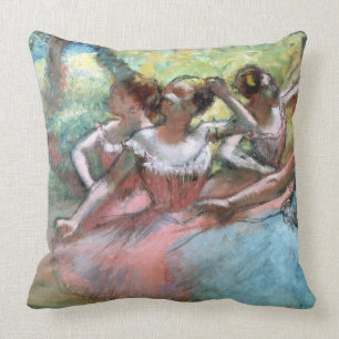 Edgar Degas Vier ballerinas op het podium Kussen