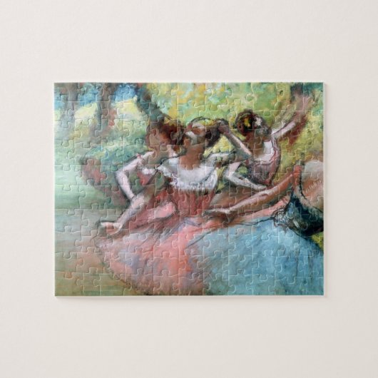 Edgar Degas | Vier ballerinas op het podium Legpuzzel (Horizontaal)