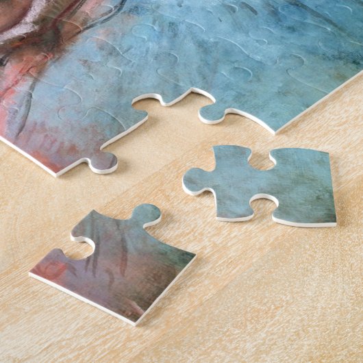 Edgar Degas | Vier ballerinas op het podium Legpuzzel (Zijkant)