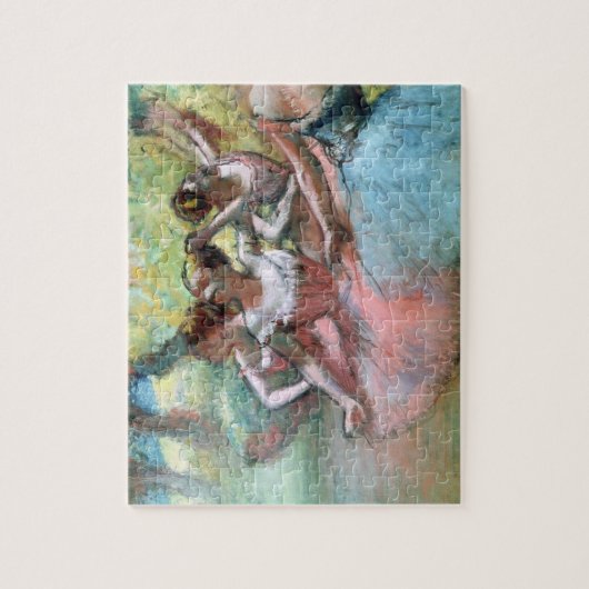 Edgar Degas | Vier ballerinas op het podium Legpuzzel (Verticaal)