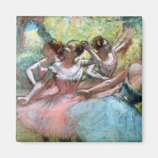 Edgar Degas | Vier ballerinas op het podium Magneet (Voorkant)