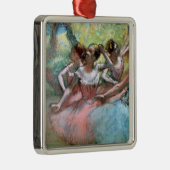 Edgar Degas | Vier ballerinas op het podium Metalen Ornament (Rechts)