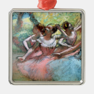 Edgar Degas   Vier ballerinas op het podium Metalen Ornament