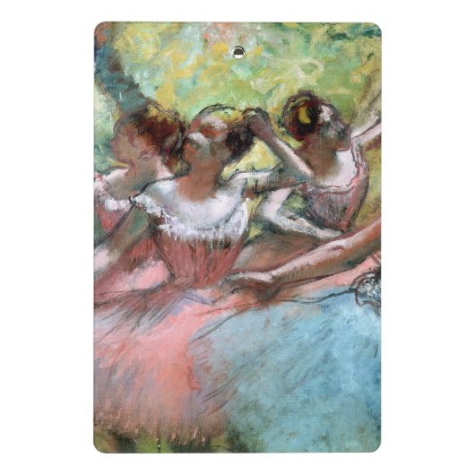Edgar Degas | Vier ballerinas op het podium Mini Klembord (Achterkant)