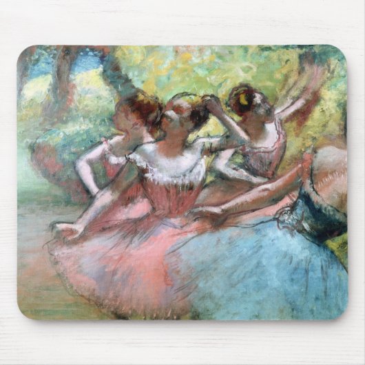 Edgar Degas | Vier ballerinas op het podium Muismat (Voorkant)