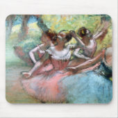 Edgar Degas | Vier ballerinas op het podium Muismat (Voorkant)