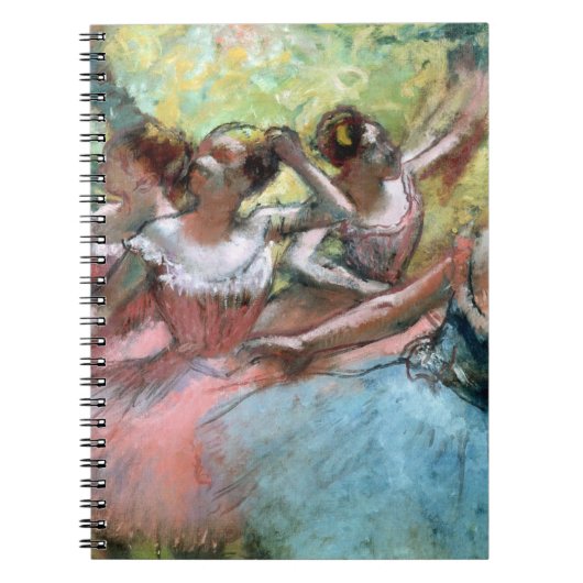 Edgar Degas | Vier ballerinas op het podium Notitieboek (Voorkant)