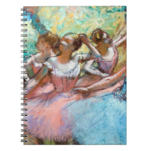 Edgar Degas - Vier ballerina's op het podium Notitieboek
