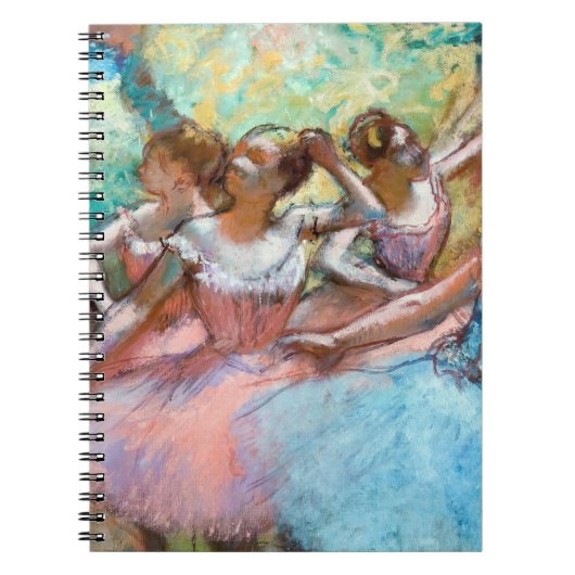 Edgar Degas - Vier ballerina's op het podium Notitieboek (Voorkant)
