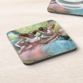 Edgar Degas | Vier ballerinas op het podium Onderzetter (Linkerzijde)