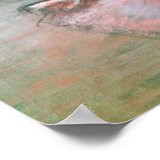 Edgar Degas | Vier ballerinas op het podium Poster (Hoek)