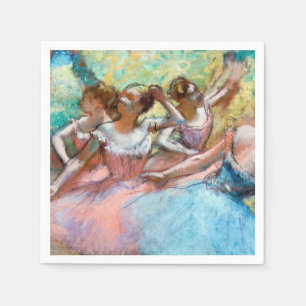 Edgar Degas - Vier ballerina's op het podium Servet