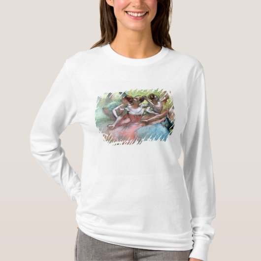 Edgar Degas | Vier ballerinas op het podium T-shirt (Voorkant)