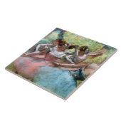 Edgar Degas | Vier ballerinas op het podium Tegeltje (Zijkant)