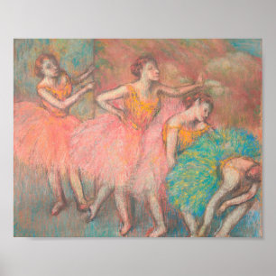 Edgar Degas Vier Dancers Poster