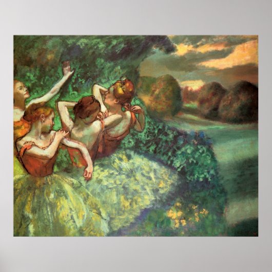 Edgar Degas Vier Dancers Poster (Voorkant)