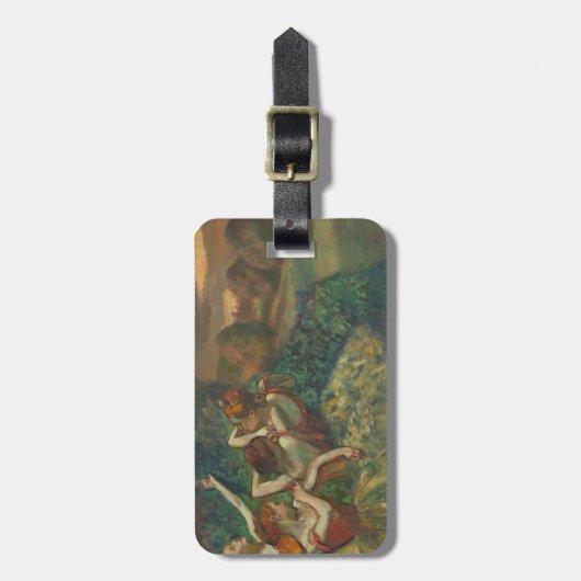 Edgar Degas Vier Dansers Impressionist Bagagelabel (Voorkant verticaal)