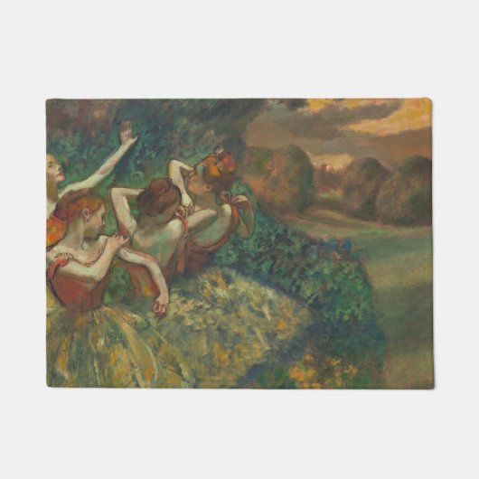 Edgar Degas Vier Dansers Impressionist Deurmat (Voorkant)