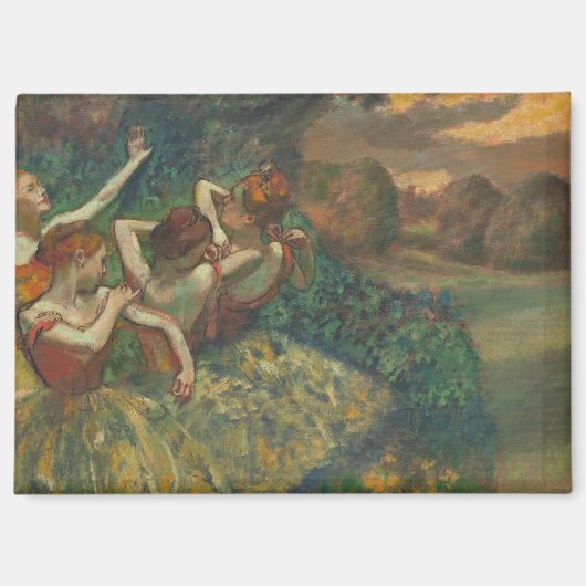 Edgar Degas Vier Dansers Impressionist Magneet (Voorkant)
