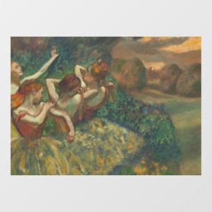 Edgar Degas Vier Dansers Impressionist Raamsticker