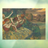 Edgar Degas Vier Dansers Impressionist Raamsticker (Vel 3)