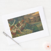 Edgar Degas Vier Dansers Impressionist Rechthoekige Sticker (Envelop)