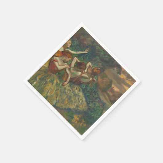 Edgar Degas Vier Dansers Impressionist Servet (Hoek)