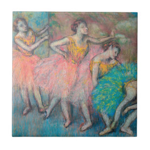 Edgar Degas - Vier dansers Tegeltje
