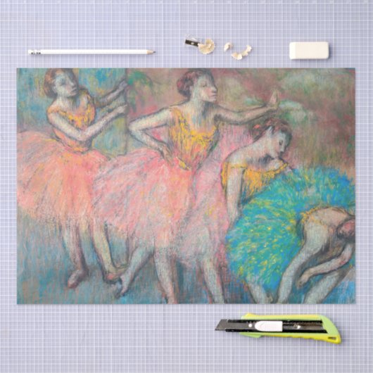 Edgar Degas - Vier dansers Tissuepapier (Craft)