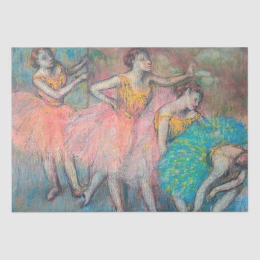 Edgar Degas - Vier dansers Tissuepapier (Voorkant)