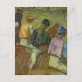 Edgar Degas | Vier Jockeys Briefkaart (Voorkant)