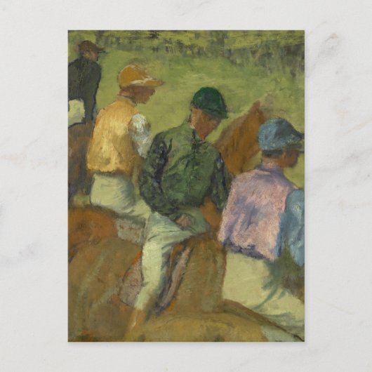 Edgar Degas | Vier Jockeys Briefkaart (Voorkant)