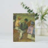 Edgar Degas | Vier Jockeys Briefkaart (Staand voorkant)