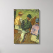 Edgar Degas | Vier Jockeys Canvas Afdruk (Voorkant)