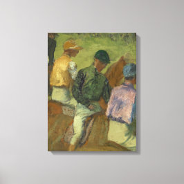 Edgar Degas | Vier Jockeys Canvas Afdruk