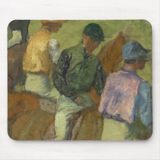 Edgar Degas | Vier Jockeys Muismat (Voorkant)