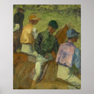 Edgar Degas   Vier Jockeys Poster