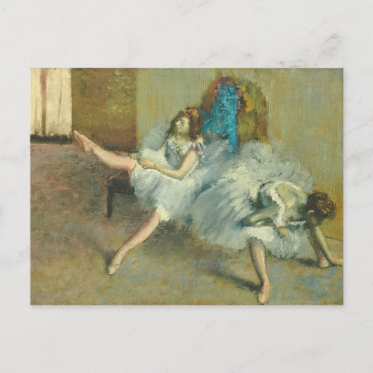 Edgar Degas | Vóór de ballet, 1890-1892 Briefkaart (Voorkant)