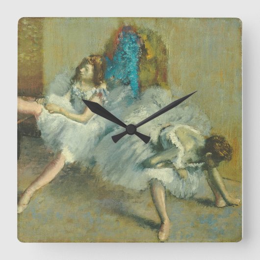 Edgar Degas | Vóór de ballet, 1890-1892 Vierkante Klok (Voorkant)